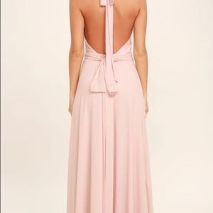 BRIDESMAID Lulu’s Blush Pink Maxi